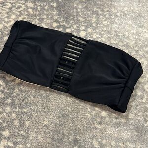 XHILARSTION SWIM TOP S/P BLACK